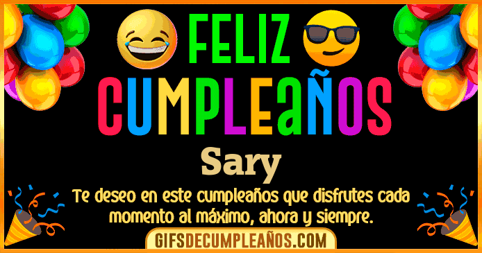 Feliz Cumpleaños Sary